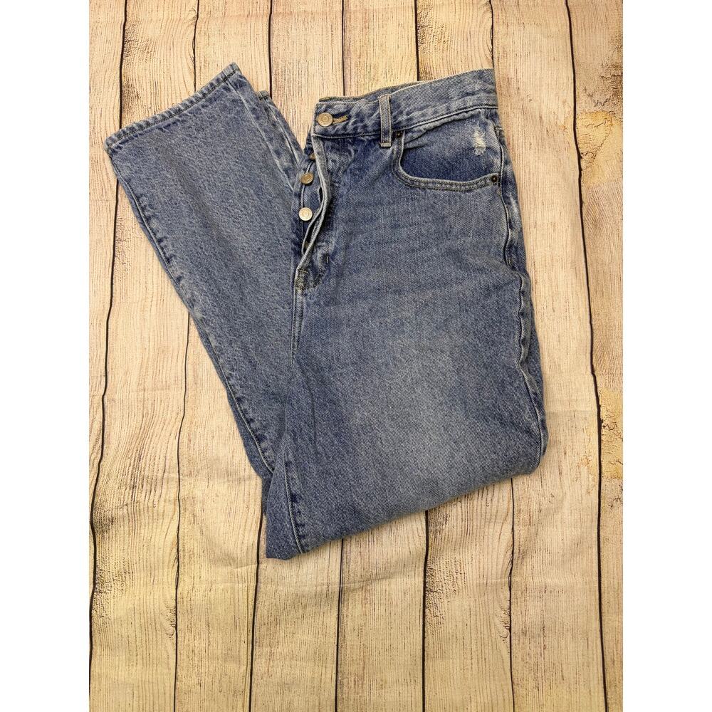 PACSUN High Rise Straight Denim Jeans Button Fly Women's Size 30